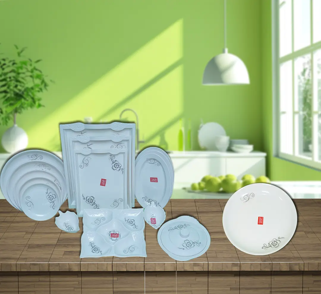 14- White Chinese Set
